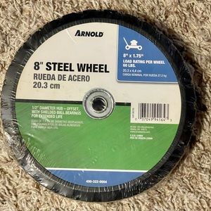 New 8” Steel Wheel
